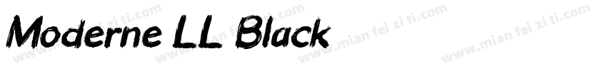 Moderne LL Black字体转换